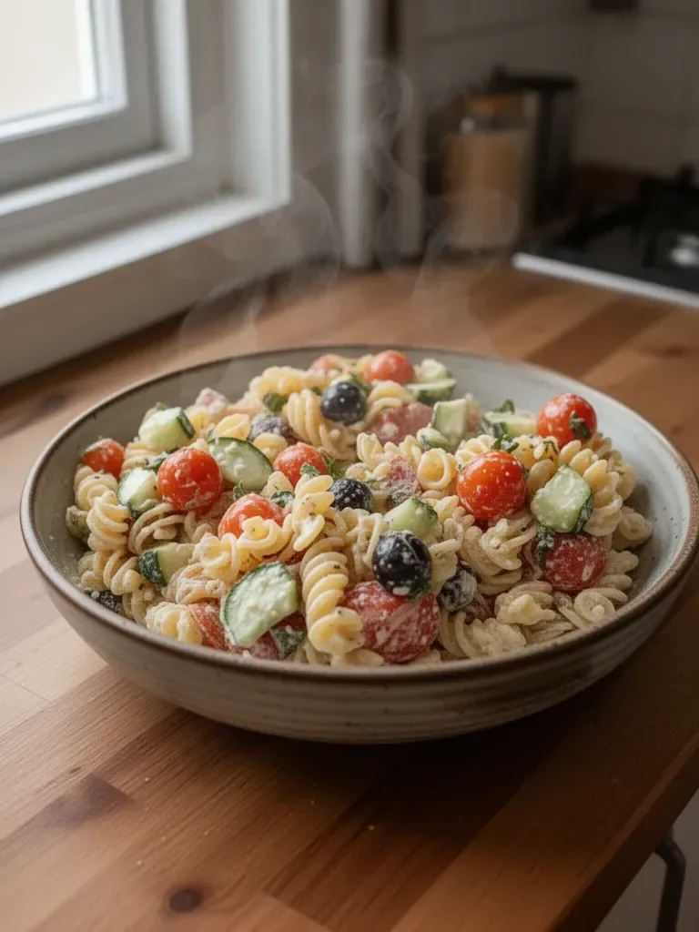Tassen Pasta-Salat