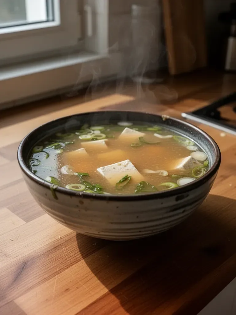 Vegane Misosuppe