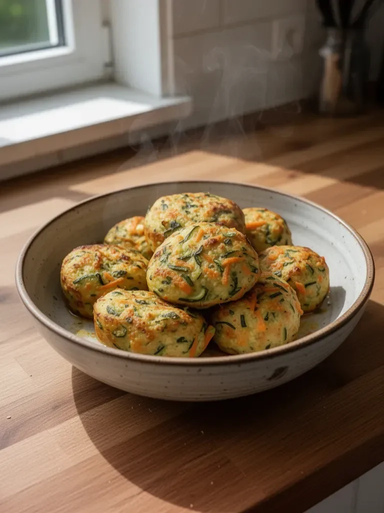 Zucchini- und Karottenbällchen