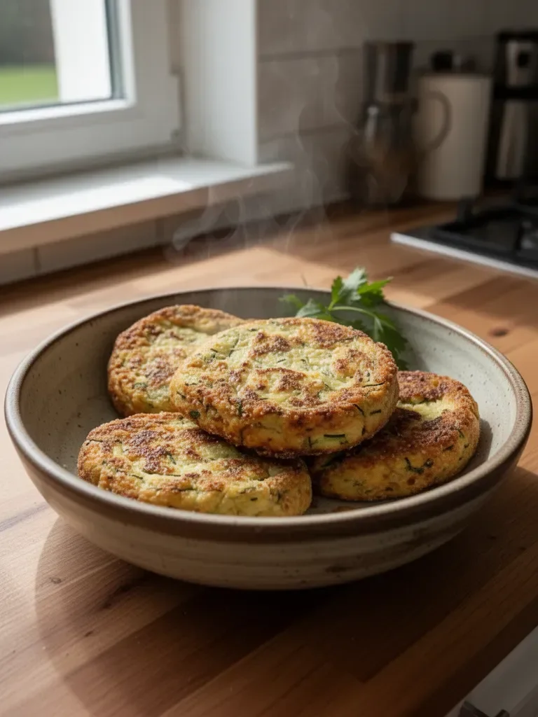 Zucchini- und Käse-Burger