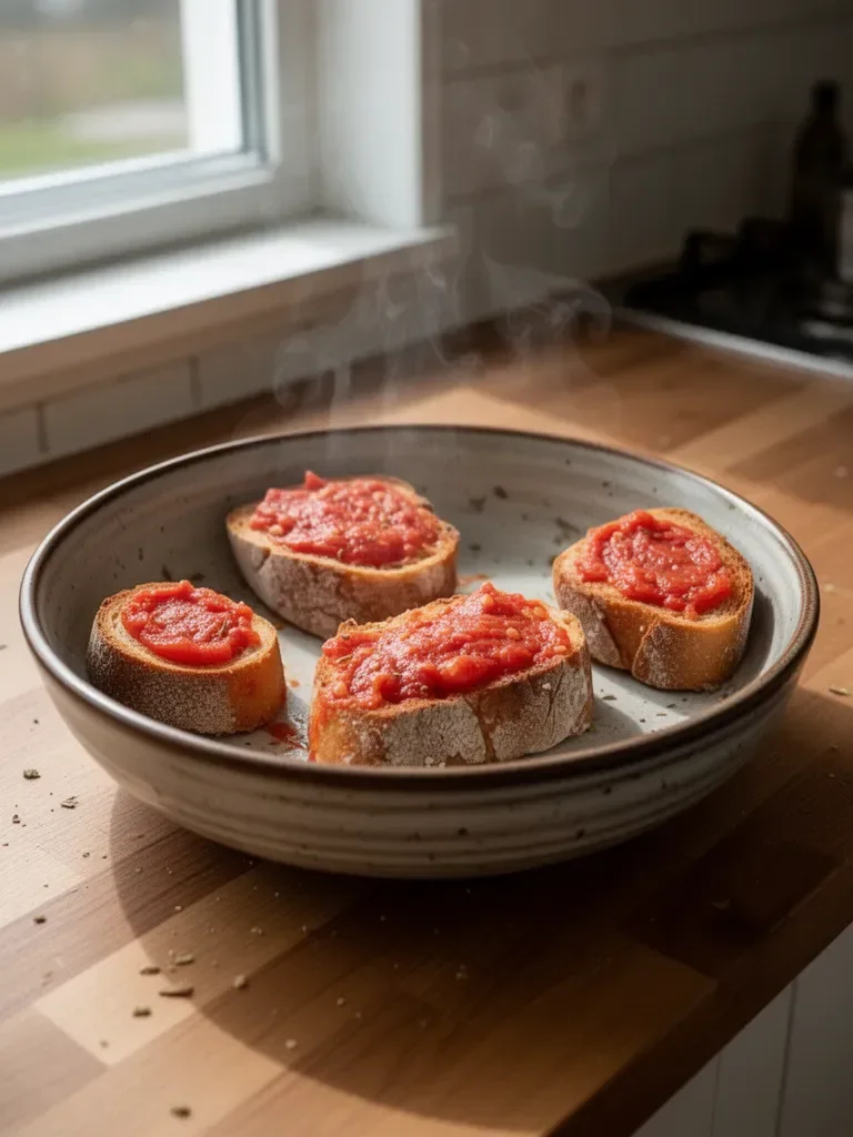 Brot mit Tomate