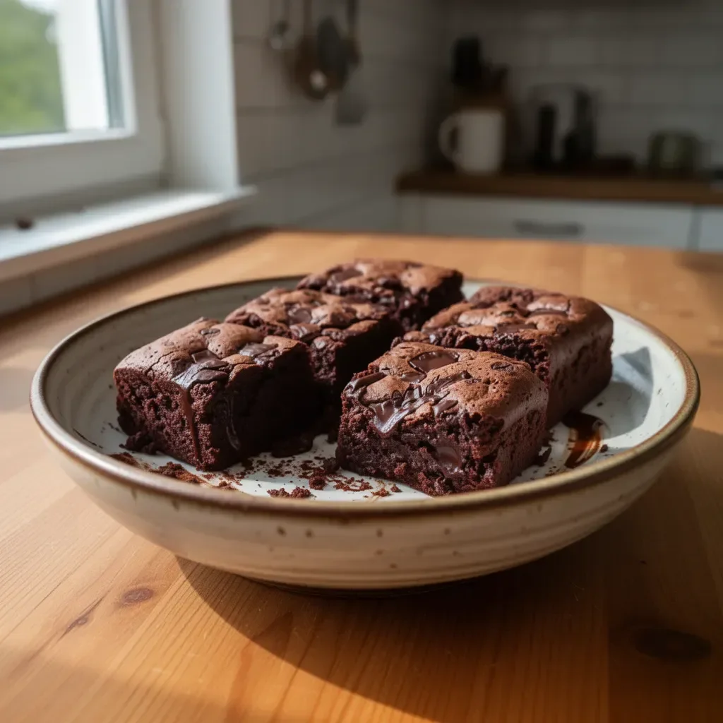 Leckere Brownies, die in 30 Minuten zubereitet werden können.