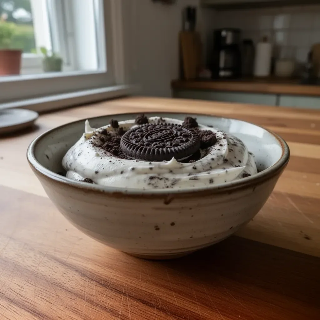 Dessertgläser mit Keksen und Creme, eine verführerische Nachspeise im Glas