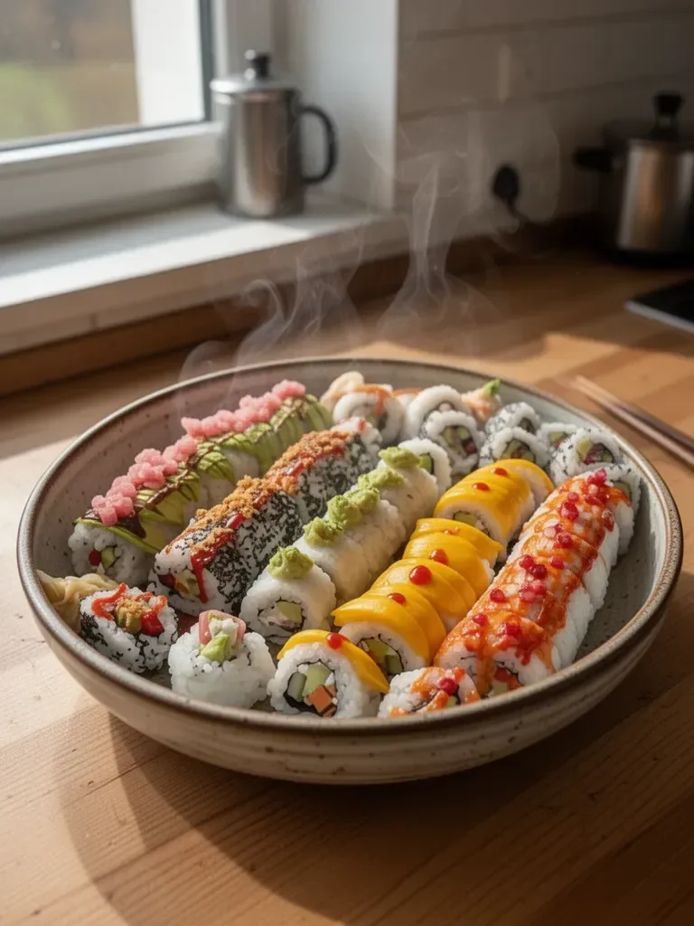 Einfache Sushi zum Selbermachen zu Hause