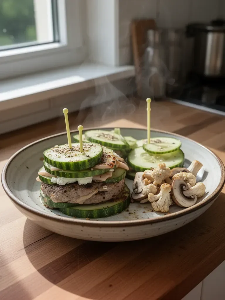 Frische Gurkenburger