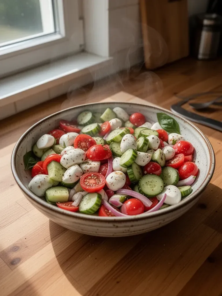 Gurken-Caprese-Salat