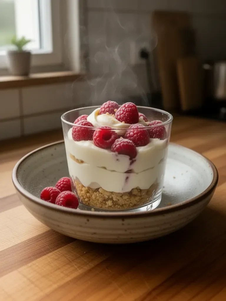 Himbeer-Verrines mit Vanillecreme