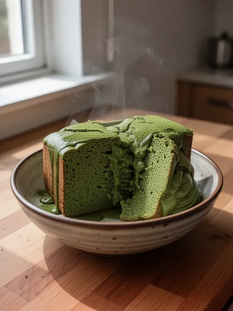 Japanischer Matcha-Kuchen