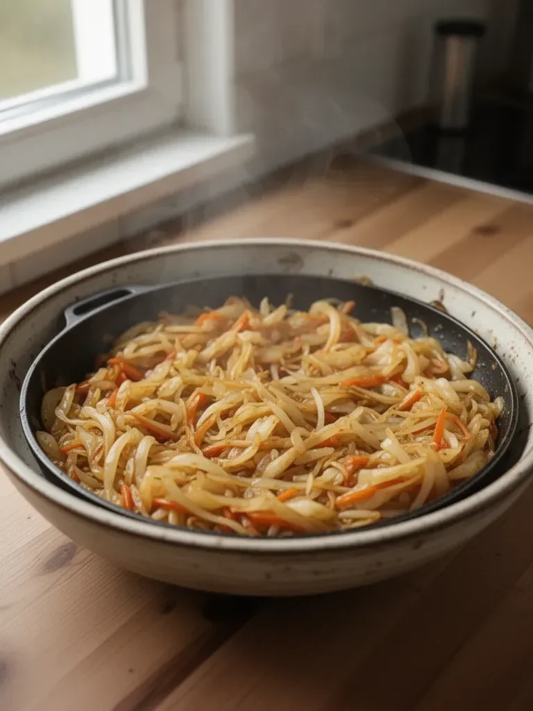 Kohlpfanne: ein gesundes Rezept