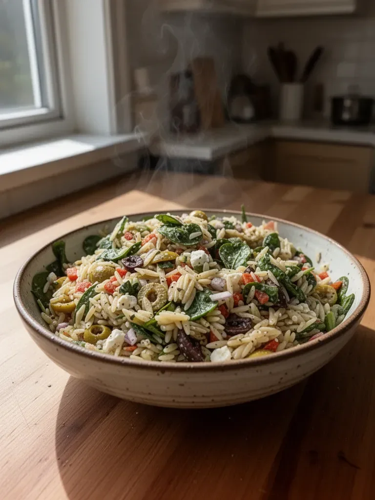 Mediterrane Orzo-Pastasalaat