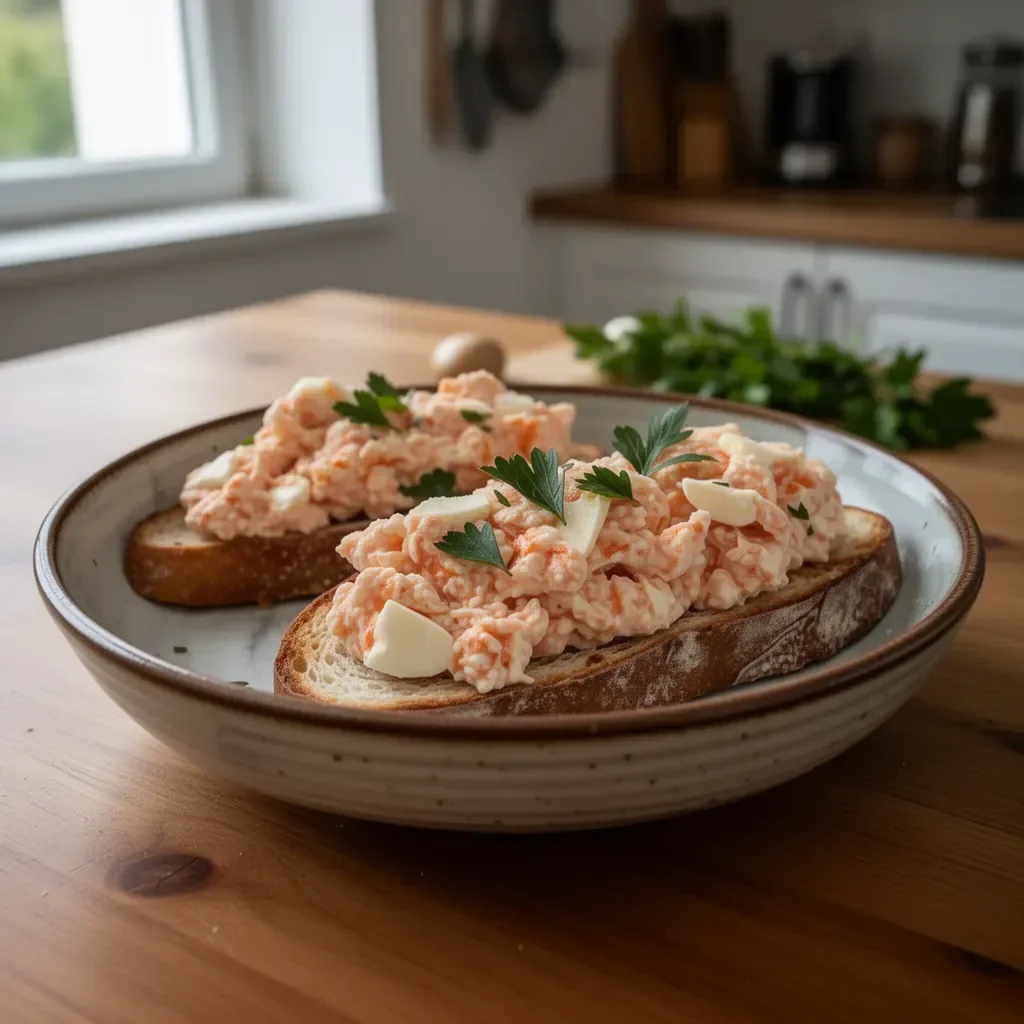Traditioneller Pintxo Donostiarra aus San Sebastián - eine kulinarische Köstlichkeit.