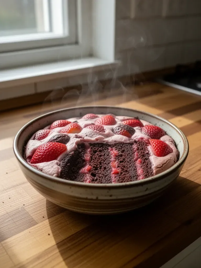 Schokoladen- und Erdbeertorte