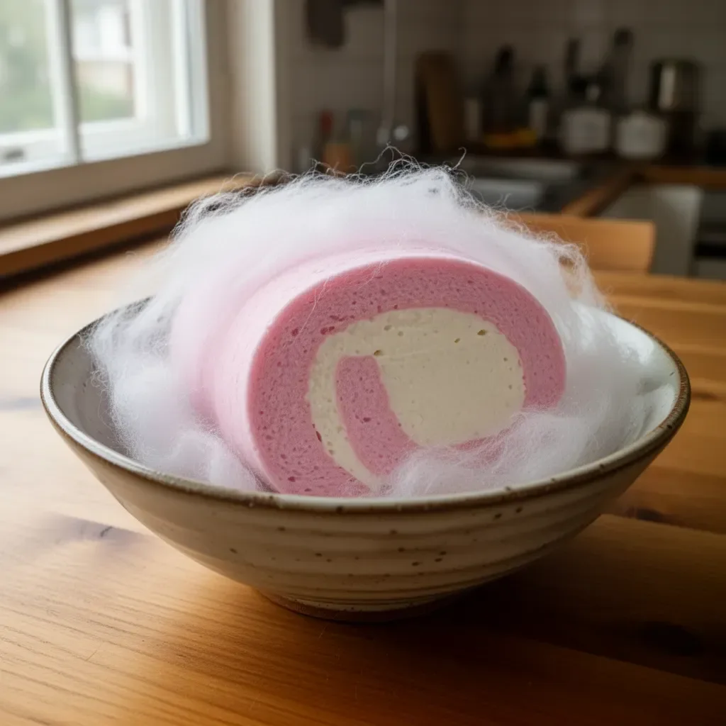 Schweizer Pastell aus japanischem Zuckerwatte mit bunten Farben