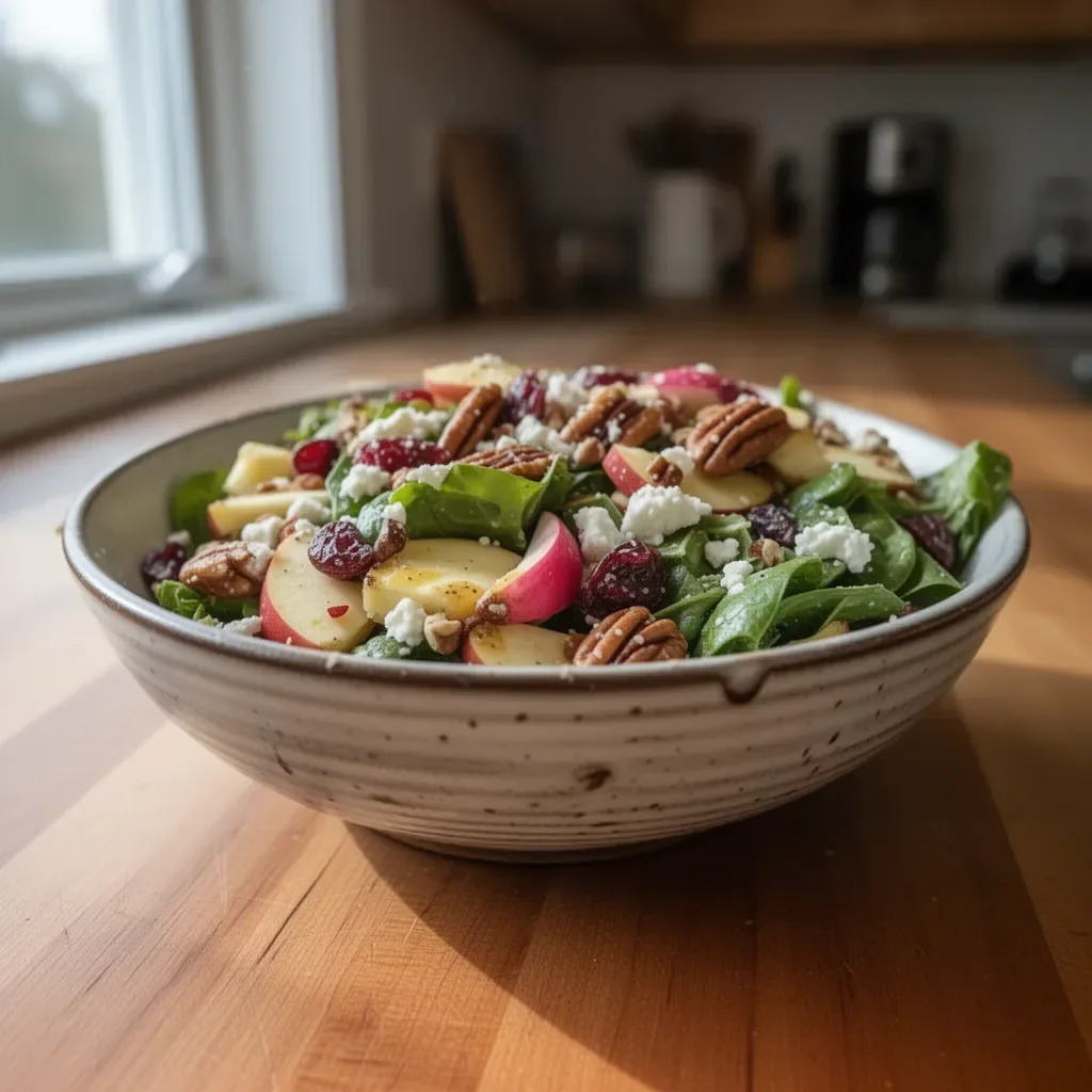 Leckerer Thanksgiving-Salat mit frischen Zutaten und saisonalen Aromen.