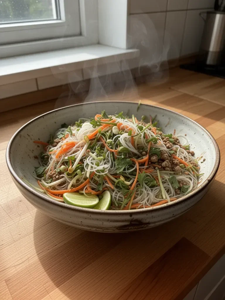 Vietnamese frischer und einfacher Nudelsalat