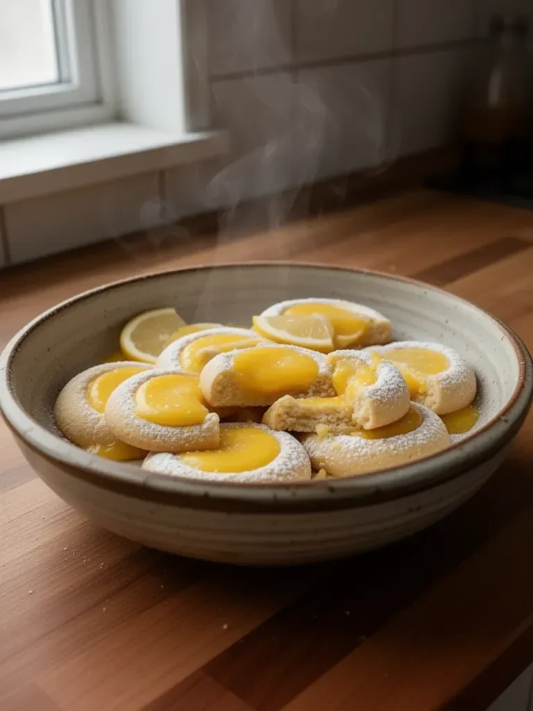 Zitronenkekse mit Zitronen-Curd-Füllung