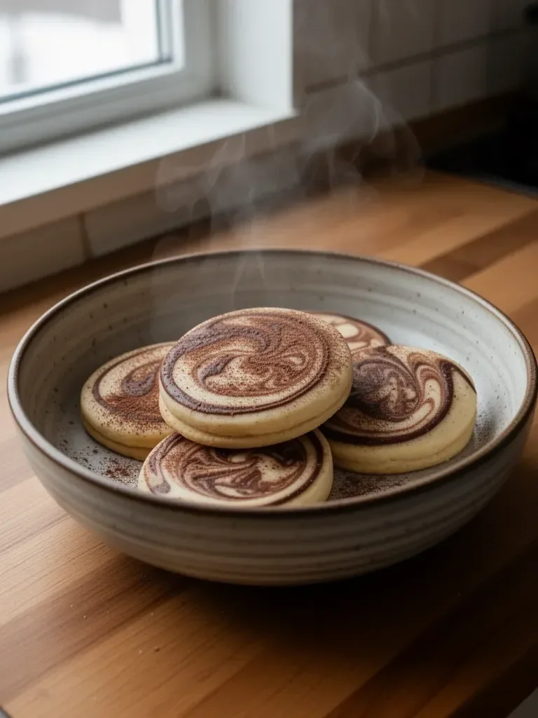 Zuckerplätzchen mit Mocha-Wirbel